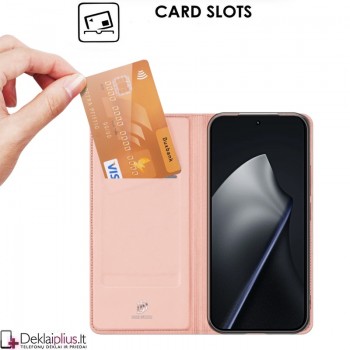 Dux Ducis Skin Pro dirbtinės odos dėklas - rausvas (Xiaomi 17T) Dux Ducis Skin Pro dirbtinės odos dėklas - rausvas (Xiaomi 17T)